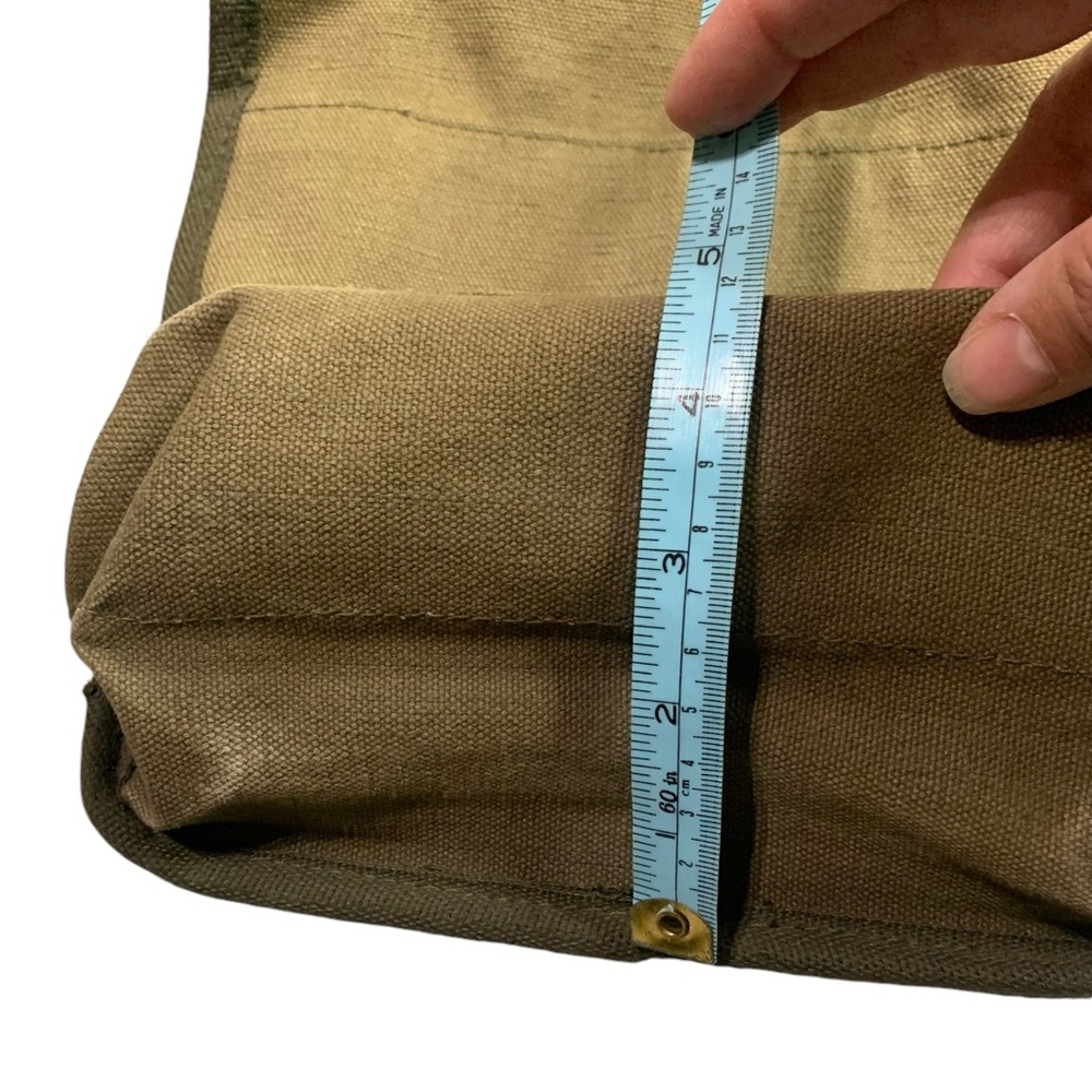 Army Style Canvas Bag With Adjustable Strap And C… - image 4